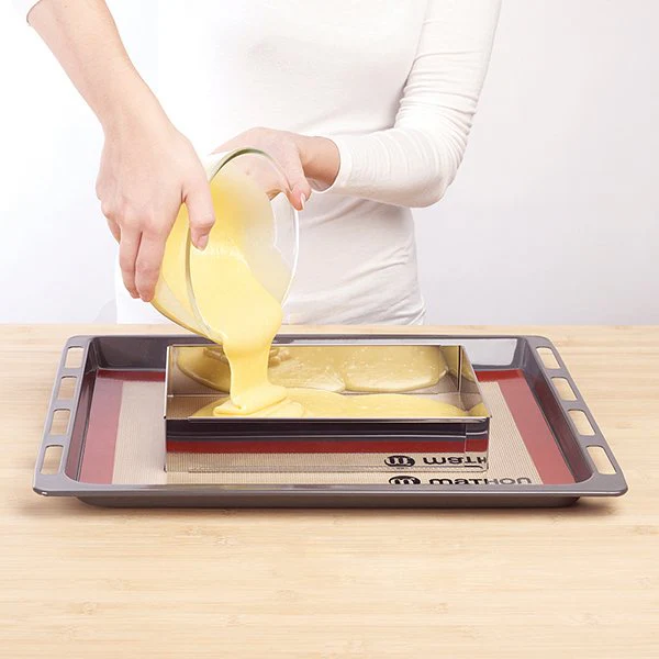 Lot Rectangle à gâteau extensible et Tapis de cuisson pro en silicone Mathon - Image 3