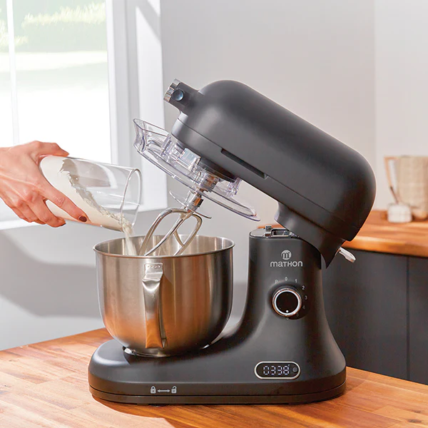Lot robot pâtissier 5 L avec balance intégrée et kit hachoir à viande Mathon - Image 3
