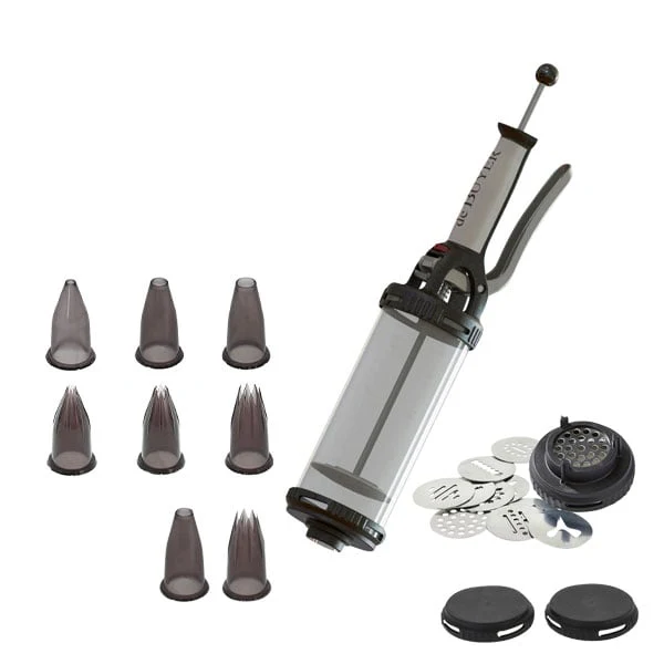Lot tube piston Ă pression et coffret 6 douilles en tritan Classic De Buyer