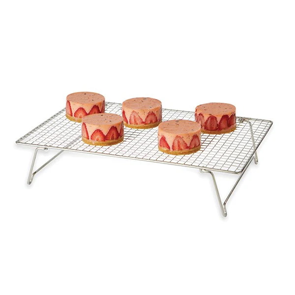 Lot Volette rectangulaire en inox avec tapis de cuisson en silicone Mathon - Image 5