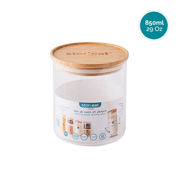 Bocal en verre STOR'EAT 850ml Mastrad