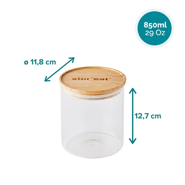 Bocal en verre STOR'EAT 850ml Mastrad - Image 3