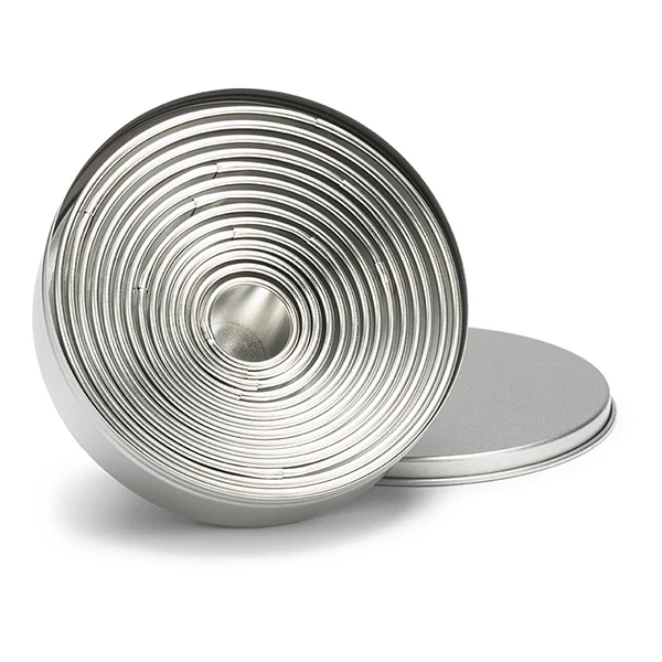 Boßte de 14 découpoirs ronds lisses en inox 2 à 11 cm Mathon - Image 3