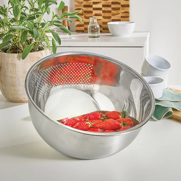 Bol-passoire inox 2 en 1 24 cm Mathon - Image 6