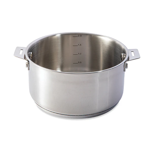 Casserole inox ClipsâInox sans manche 18 cm Mathon