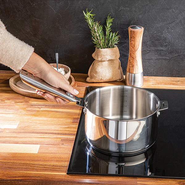 Casserole inox Clips’Inox sans manche 20 cm Mathon - Image 4