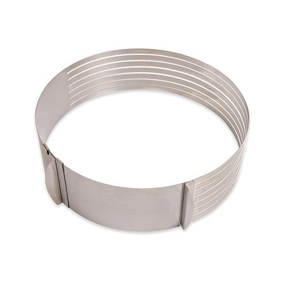 Cercle à trancher génoise extensible en inox 24 à 30 cm Mathon - Image 3