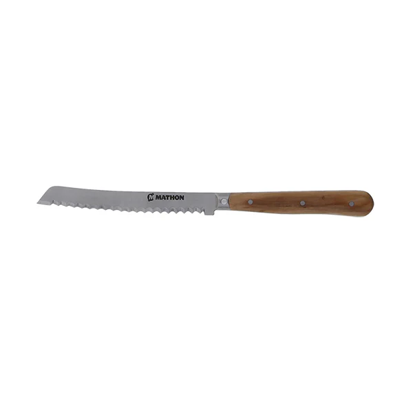 Couteau Ă tomate bois d'olivier lame inox 11 cm Mathon - Image 2
