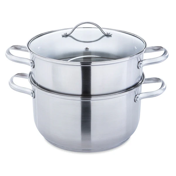 Cuiseur vapeur inox 26 cm 1 panier Mathon - Image 2