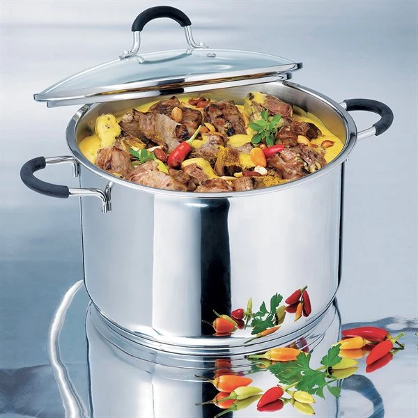 Marmite haute inox avec couvercle Rapid Cook 26 cm 8,5 L Mathon - Image 2
