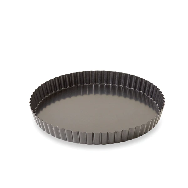 Moule Ă tarte acier revĂȘtu antiadhĂ©rent bords cannelĂ©s 24,5 cm Mathon - Image 2