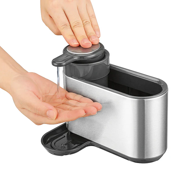 Organisateur d'évier en inox avec distributeur de savon Mathon - Image 3