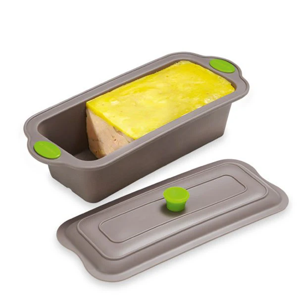 Rigiflex Terrine en silicone structure acier avec couvercle 2 en 1 24 cm Mathon - Image 2