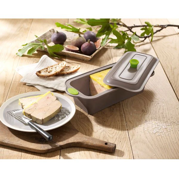 Rigiflex Terrine en silicone structure acier avec couvercle 2 en 1 24 cm Mathon - Image 4