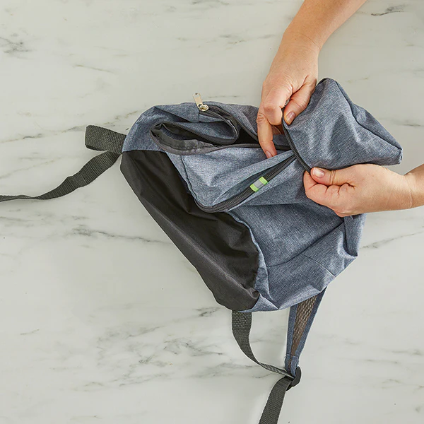 Sac à dos pliable ultra-léger 14 L gris Mathon - Image 3