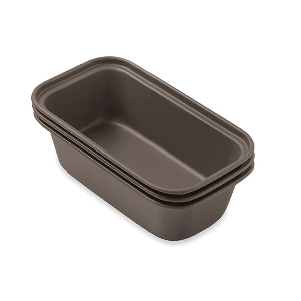 Set 3 mini moules Ă cake acier revĂȘtu 15,5 cm Mathon - Image 2