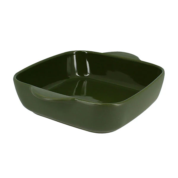 Plat à four carré Octave en grès vert 24 cm Menastyl