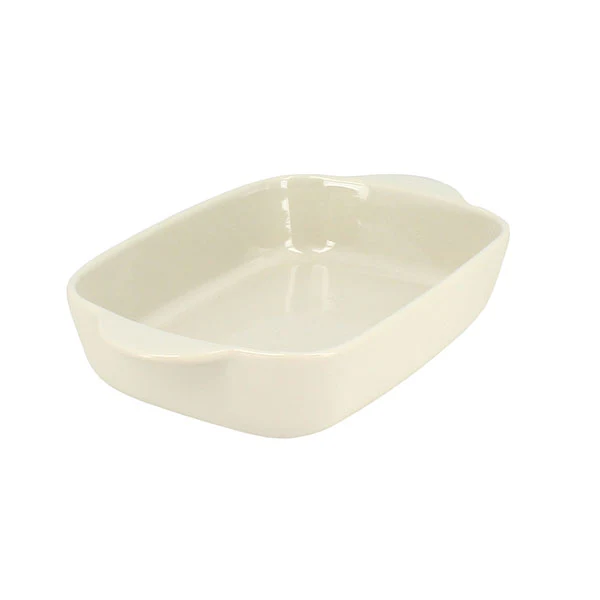 Plat Ă four rectangulaire Octave en grĂšs beige 21,8 x 13,5 cm Menastyl