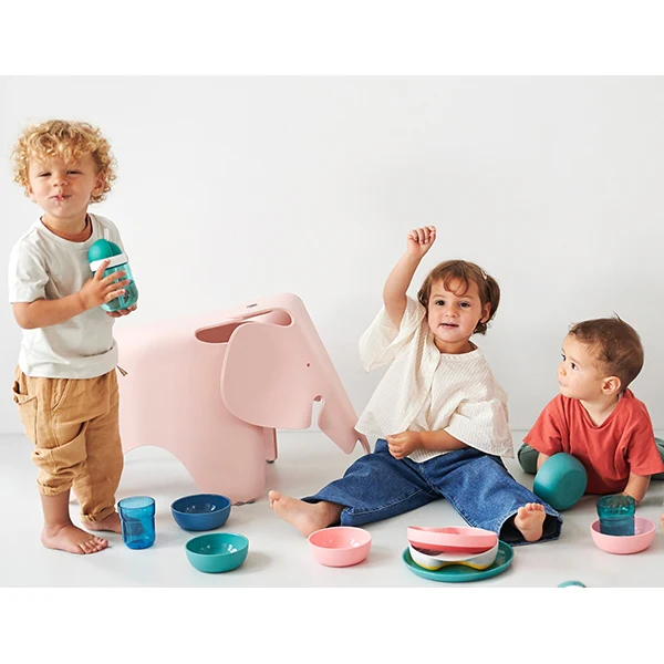 Coffret repas bébé 3 pièces rose Mepal - Image 5