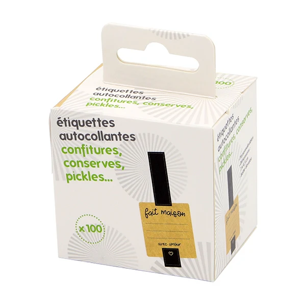 100 étiquette autocollante carrée avec bandes scellées - Image 2