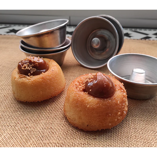 6 mini moules Ă savarin aluminium 8 cm - Image 2