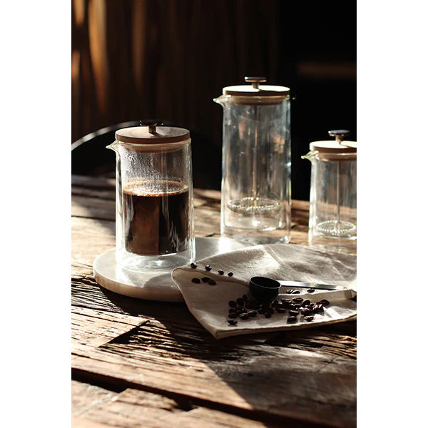 Cafetière à piston en verre double paroi Ogo - Image 3