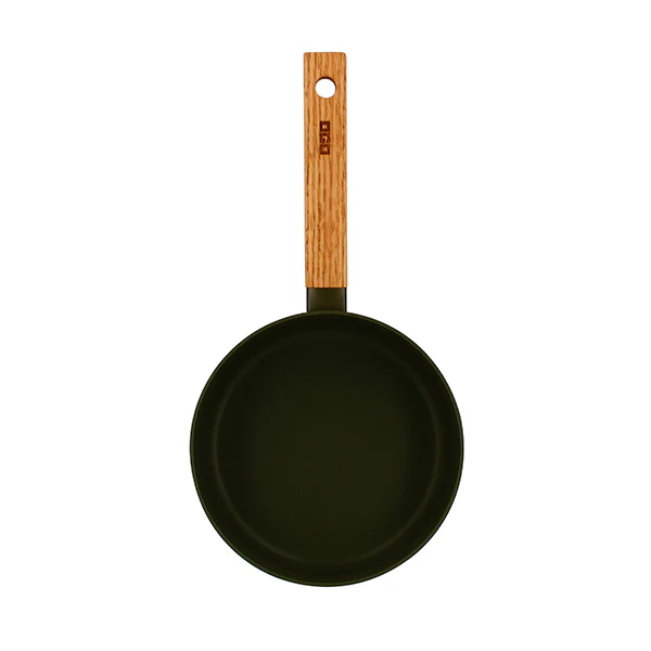 Casserole Ector induction aluminium revêtu manche en bois 18 cm vert Ogo - Image 5