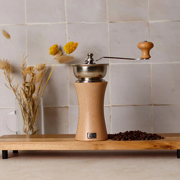 Moulin à café à manivelle en bois de hêtre 21,5 cm Ogo - Image 3