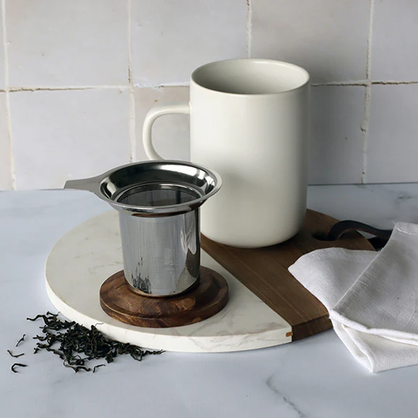 Tisanière mug Juliet en grès blanc 475 ml Ogo - Image 3