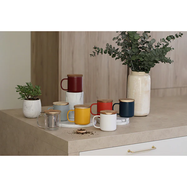 Tisanière mug Juliet en grès bleu 300 ml Ogo - Image 3