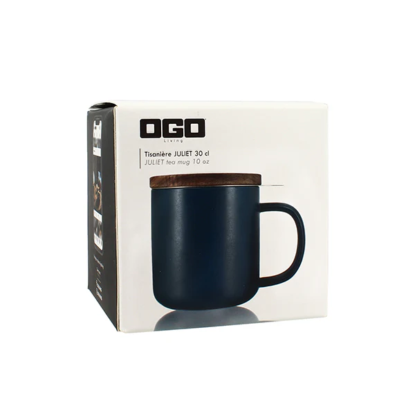 Tisanière mug Juliet en grès bleu 300 ml Ogo - Image 4