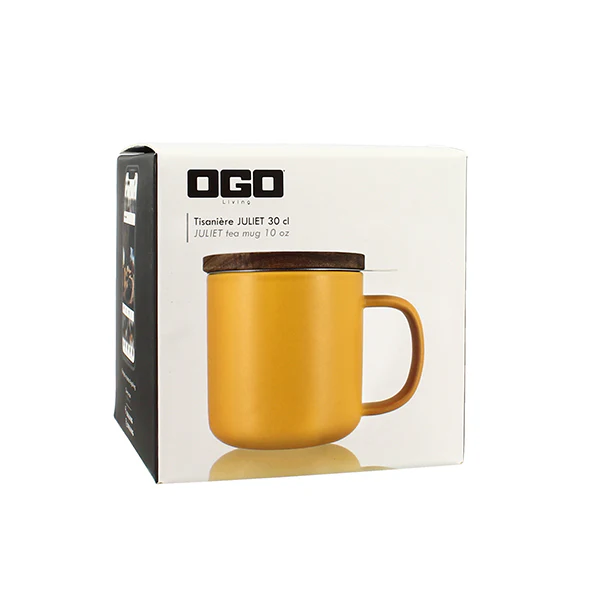 Tisanière mug Juliet en grès jaune 300 ml Ogo - Image 4