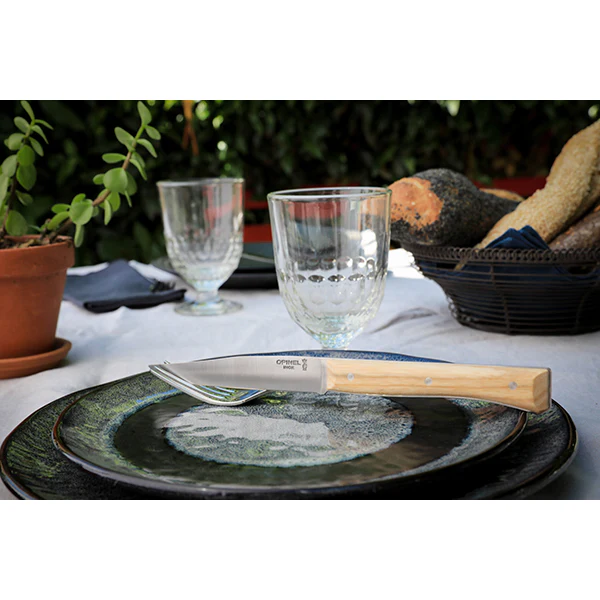 Coffret de 4 couteaux de table Ă lame lisse Facette frĂȘne Opinel - Image 6