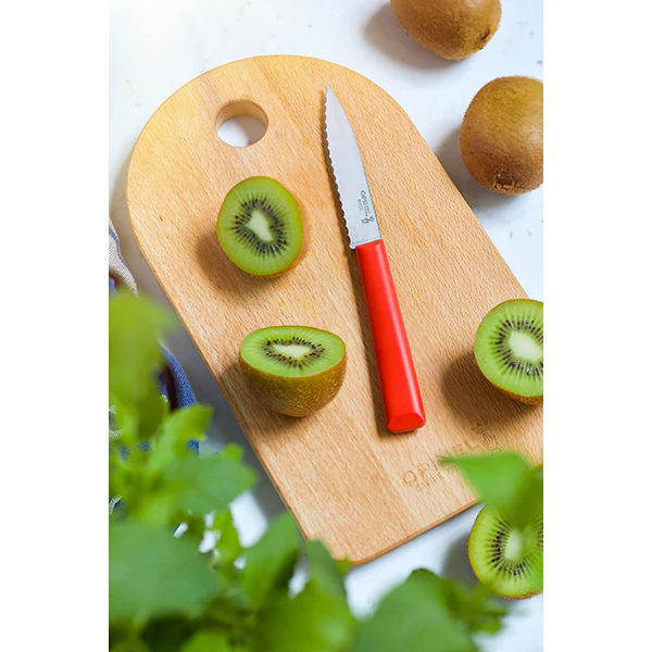 Couteau Cranté N°313 Essentiels+ Rouge 10 cm inox Opinel - Image 3
