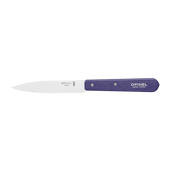 Couteau office N°112 lame lisse inox 10 cm violet Opinel
