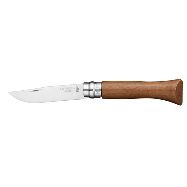 Couteau pliant N°06 Inox 7 cm manche en Noyer Opinel