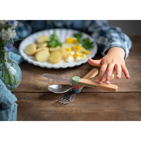 Set de 3 couverts pour enfant Le petit Gourmet Panaché Opinel - Image 4
