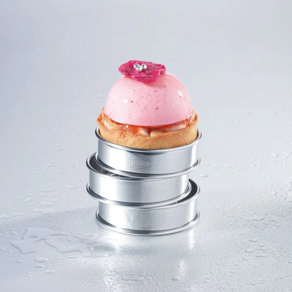 Kit moule silicone 6 demi-sphères  + 6 cercles à tarte Patisse - Image 3
