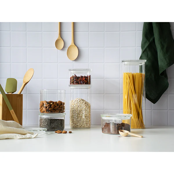 Boite carrée en verre 500ml Pebbly - Image 4
