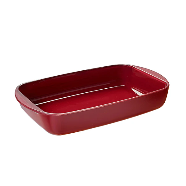 Plat à four rectangulaire en verre borosilicate avec couvercle Grenat 3,6 L Pebbly - Image 3
