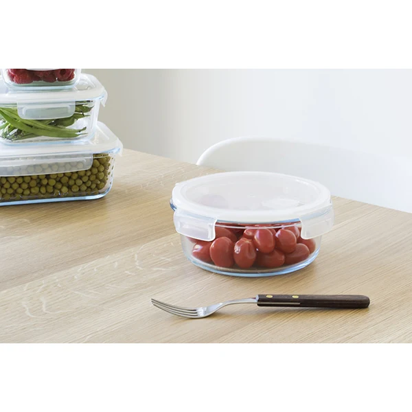 Plat boite ronde en verre 950 ml Pebbly - Image 4