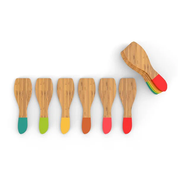 Set 6 spatules Ă raclette bambou Pebbly