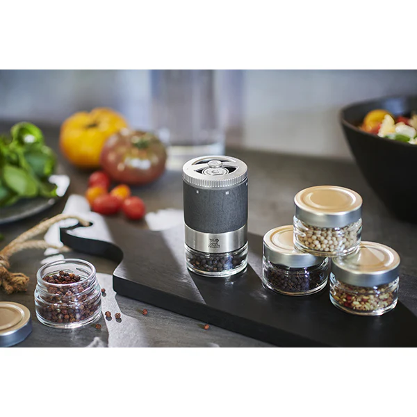 Coffret moulin à poivre Maestro à réservoirs interchangeables et 3 poivres Peugeot - Image 2
