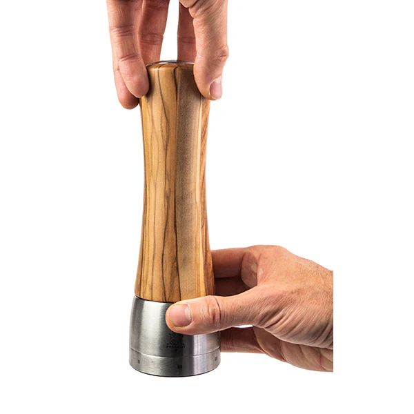 Moulin Ă sel Madras 21 cm en inox et bois d'olivier Peugeot - Image 4