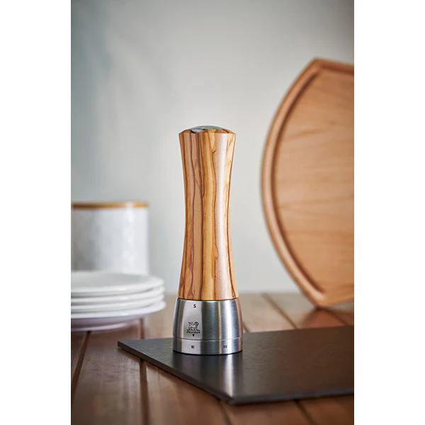 Moulin Ă sel Madras 21 cm en inox et bois d'olivier Peugeot - Image 6