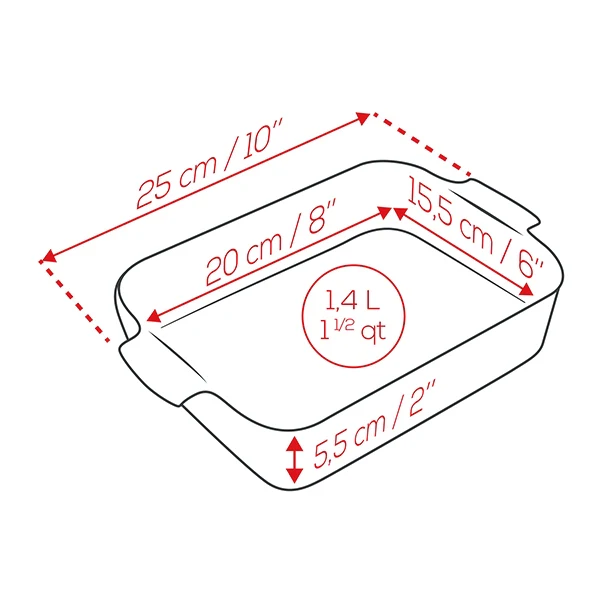 Plat à four céramique Appolia rectangulaire ardoise 25 cm Peugeot - Image 2