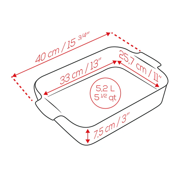 Plat à four céramique Appolia rectangulaire vert 40 cm Peugeot - Image 4