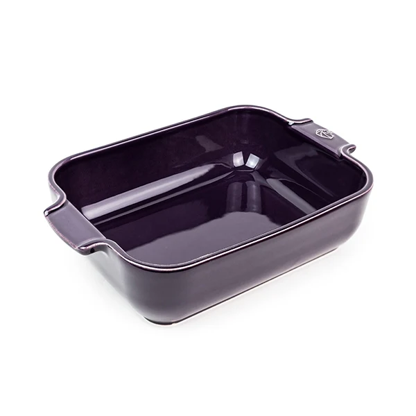 Plat à four céramique Appolia rectangulaire aubergine 25 cm Peugeot