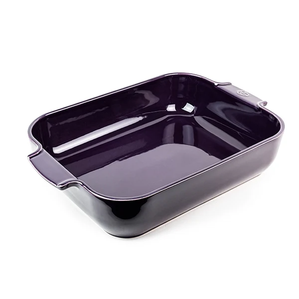 Plat à four céramique Appolia rectangulaire aubergine 40 cm Peugeot