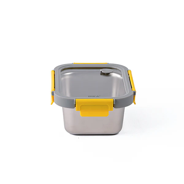 BoĂźte de conservation en inox rectangulaire 800 ml compatible micro-ondes Pika - Image 2